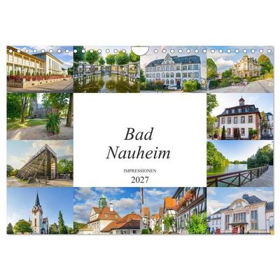 Bad Nauheim Impressionen (Wandkalender 2027 DIN A4 quer), CALVENDO Monatskalender