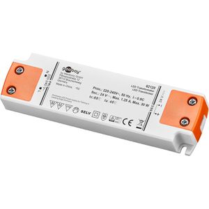 Goobay LED-Trafo 62120, für innen, dimmbar, bis 30 Watt / 1,25 A, 230 V auf 24 V