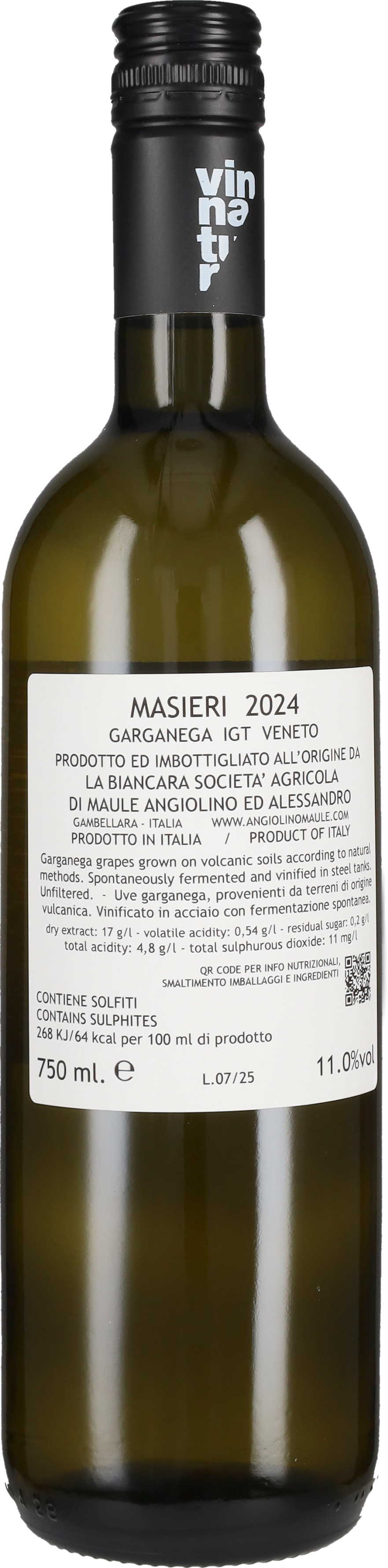 Maule Angiolino - La Biancara Masieri Bianco Angiolino Maule - La Biancara 2025