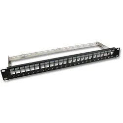 EFB 37580.1 Verteilerfeld 19” 1HE, 24-Port, schwarz RAL9005 375801