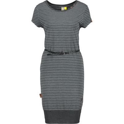 Jerseykleid ALIFE & KICKIN, Damen, Gr. S, Normalgrößen, grau (schwarz), 65% Baumwolle, 35% Polyester, Kleider Jerseykleid
