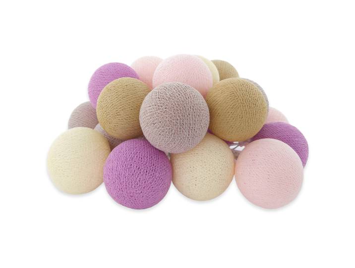 Lichterkette Kids pink Baumwolle - Lichterkette