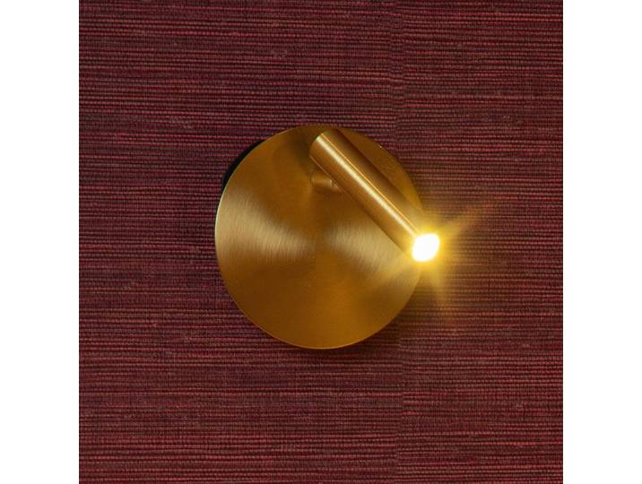 LED-wandlamp Jolijn, messing / goud, Slaapkamer, metaal, LED wandlamp