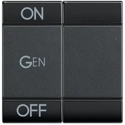 Legrand L4911M2AFN Wippe ”ON-GEN-OFF” 2m ANTHR.