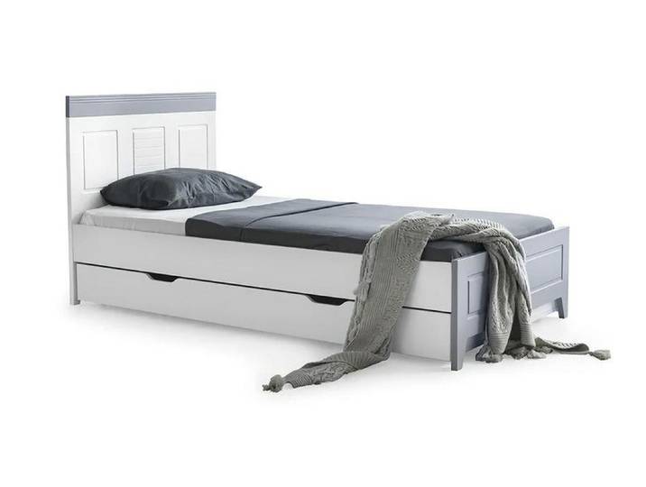 Xlmoebel Kinderbett Einzelbett von XLMOEBEL mit Stauraum in stilvollem Grauton (Einzelbett, 1-tlg., Einzelbett mit Stauraum), Made in Europa