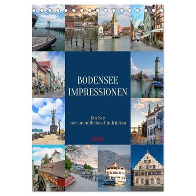 Bodensee Impressionen (Tischkalender 2026 DIN A5 hoch), CALVENDO Monatskalender