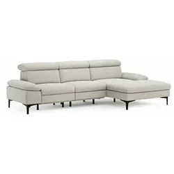 CASEDO Ecksofa Palma Stoff Naturel