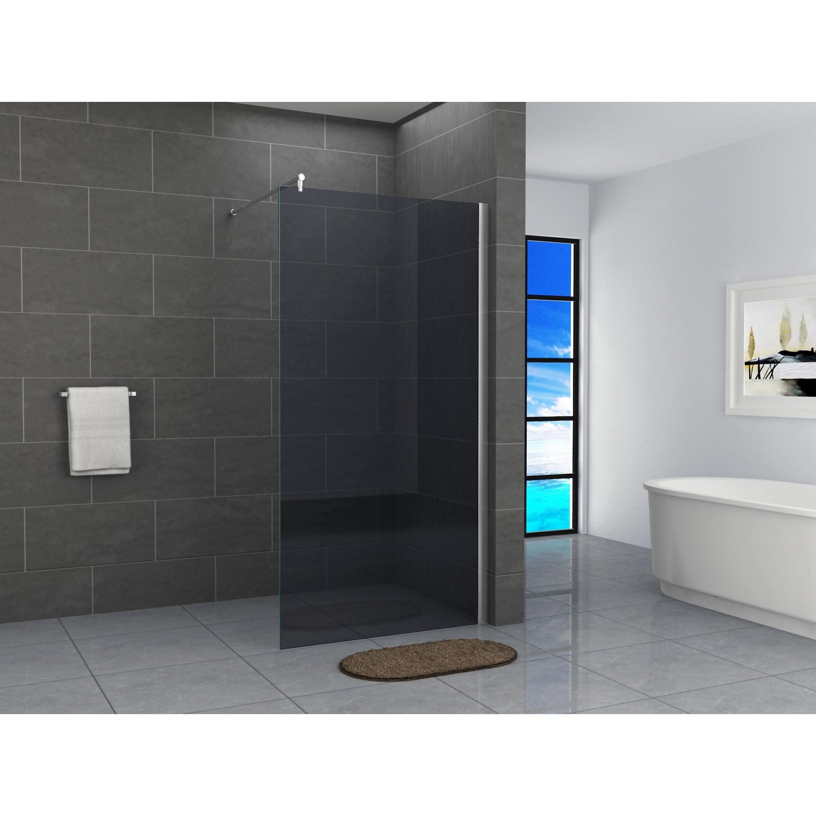 Fa-Bausysteme Walk-In Glas Dusche Grauglas 70 cm