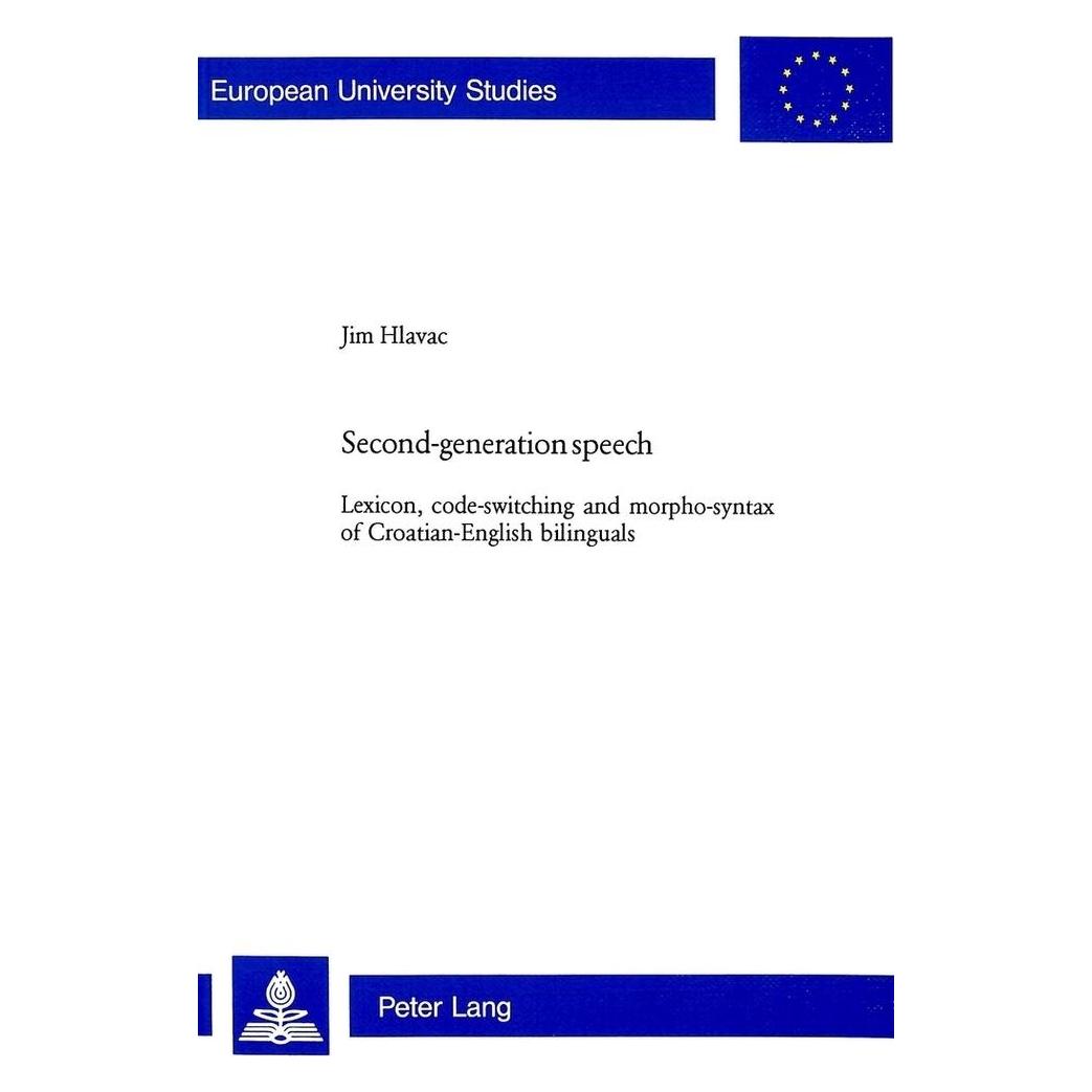Peter Lang Second-generation speech (Englisch, Softcover, Jim Hlavac) (56031181)