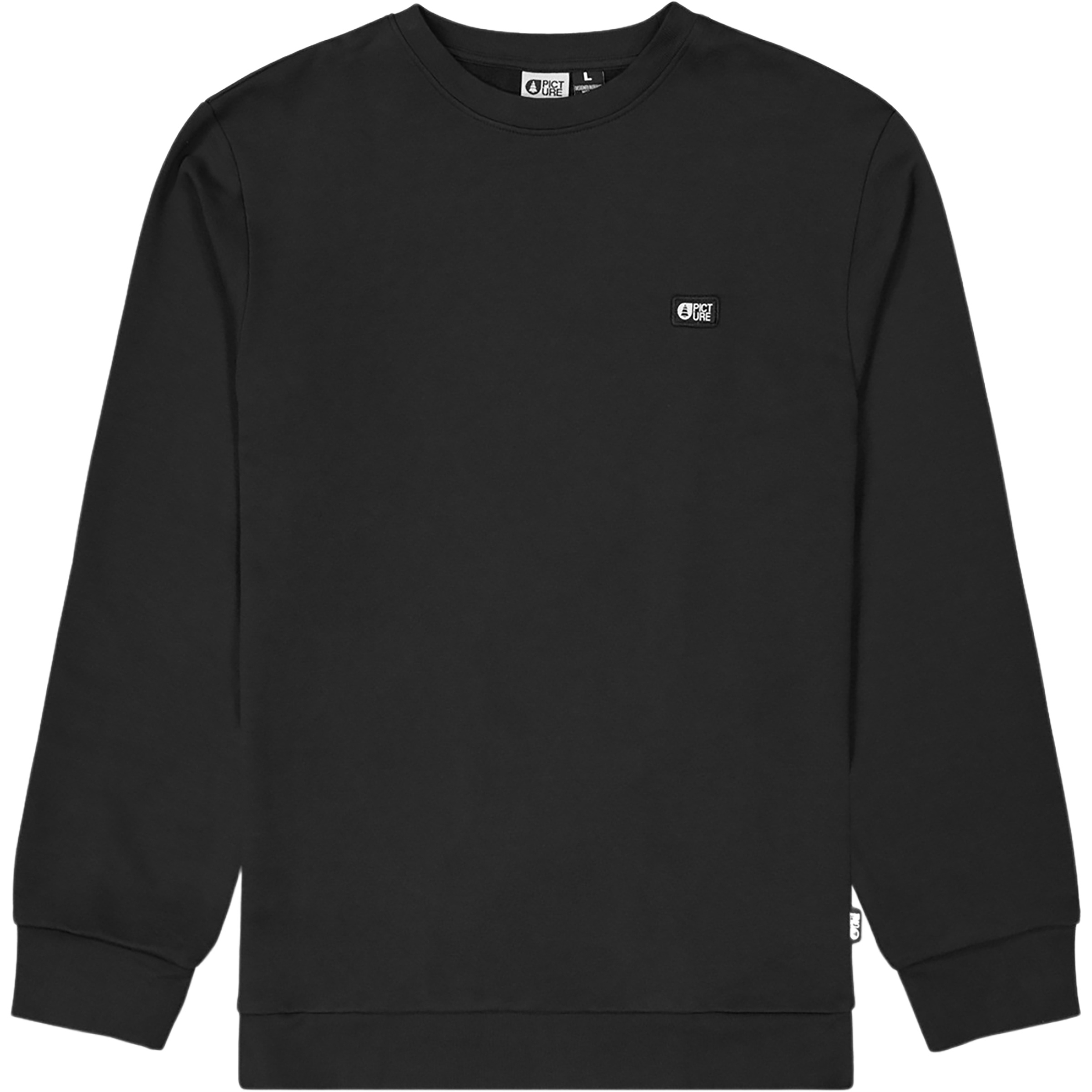 Picture Essential Crew Herren Pullover schwarz Größe L Lifestyle Hautfreundlich
