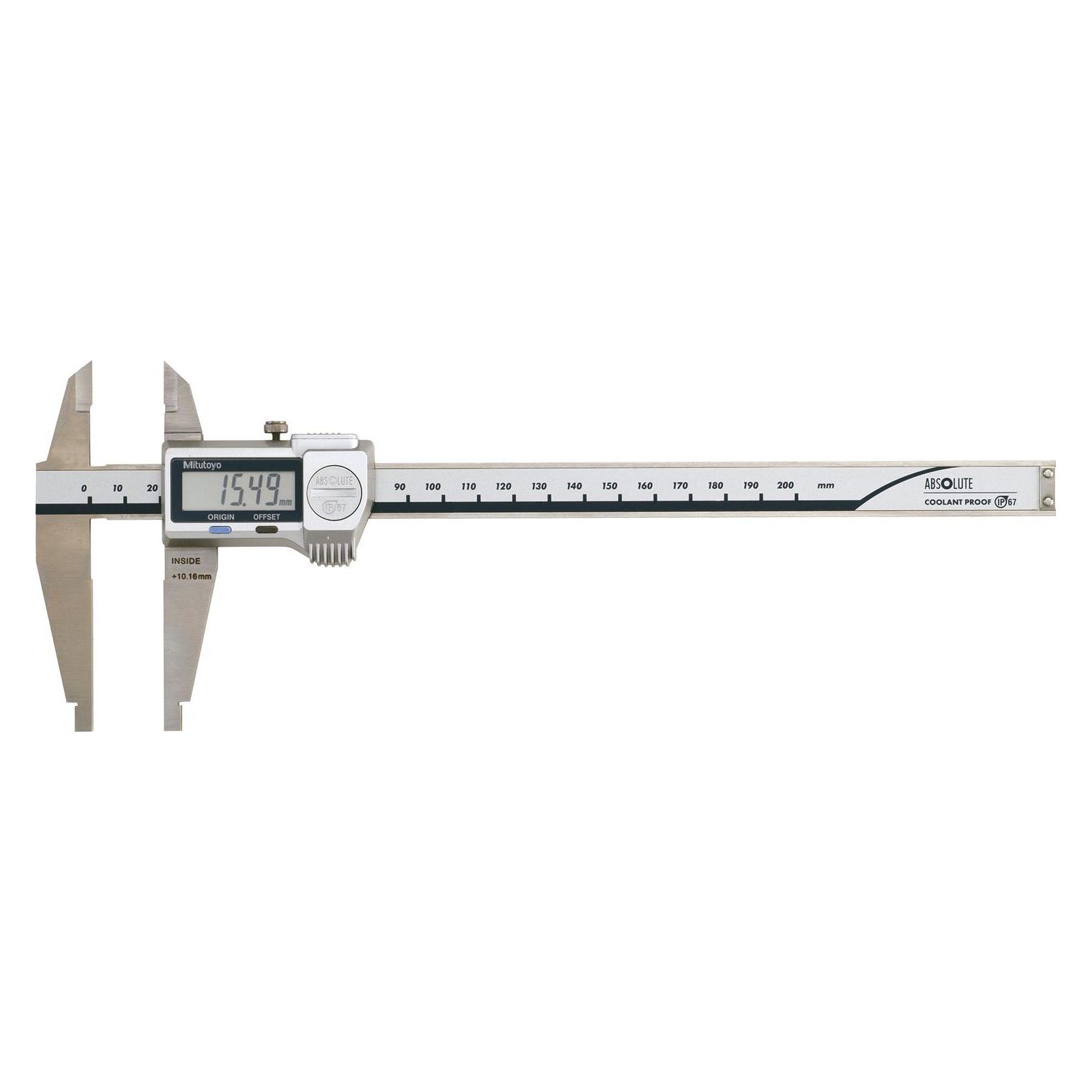Mitutoyo Digitaler ABS Werkstatt-Messschieber IP67 mit Schnabel-/ Standardmessflächen, Messbereich: (30 cm) (551-331-20)