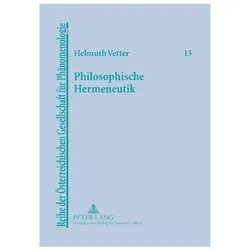 Philosophische Hermeneutik, Fachbücher von Helmuth Vetter
