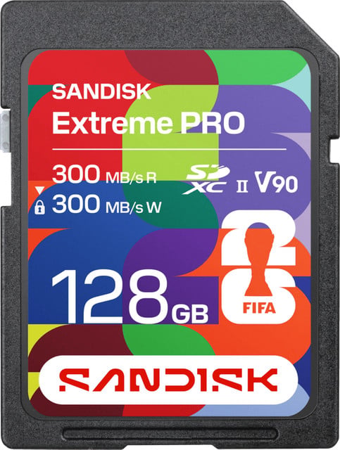SanDisk SDXC Extreme PRO FIFA World Cup 2026 Edition 128GB SDXC-kaart 300MB/s