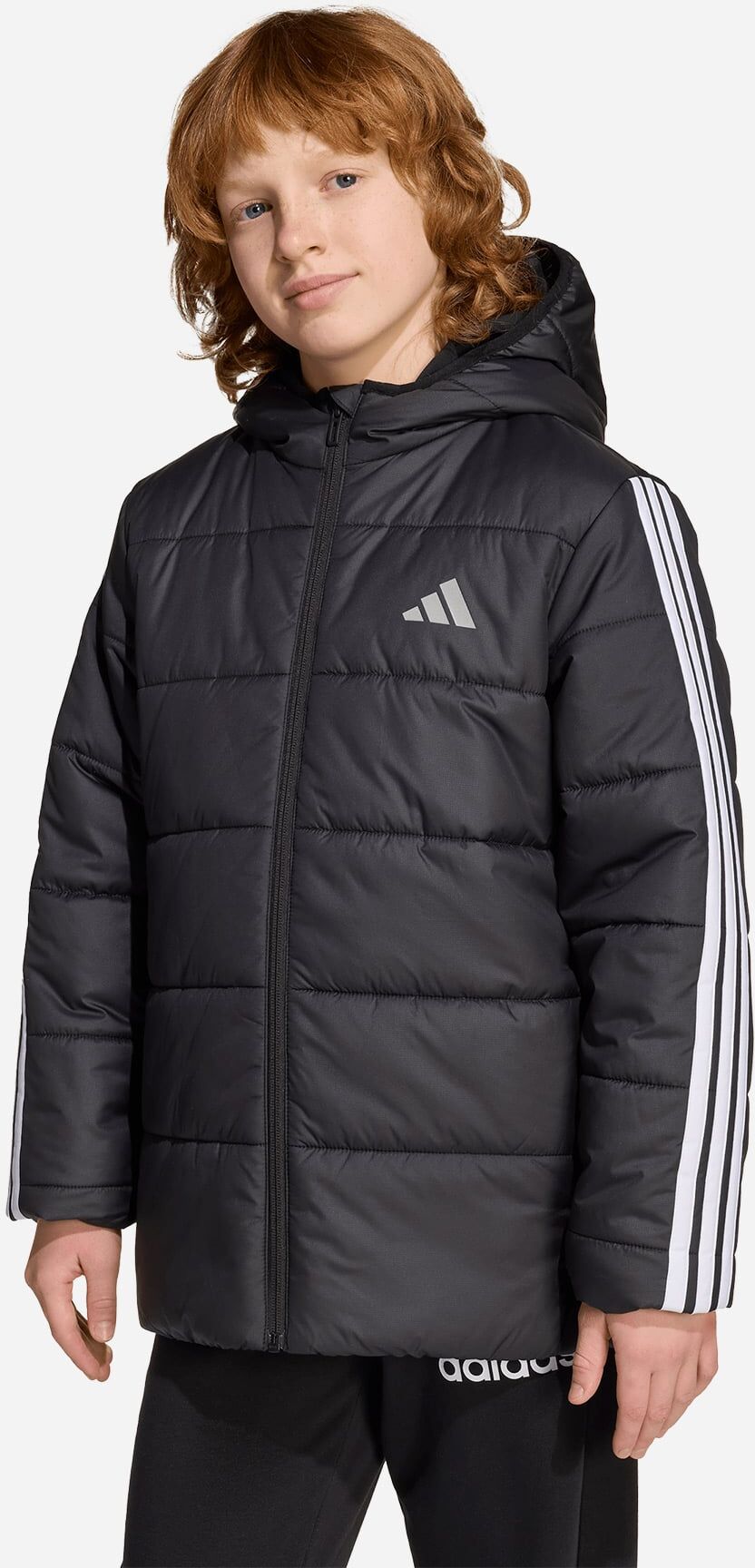 Adidas Essential 3stripes Jr - Giubbotto - Nero 9-10ANNI