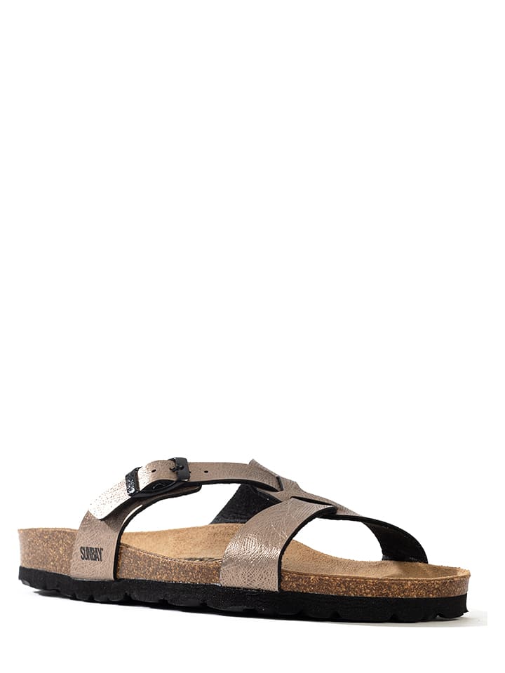 Sunbay Pantoletten "Cancun" in Gold - 37