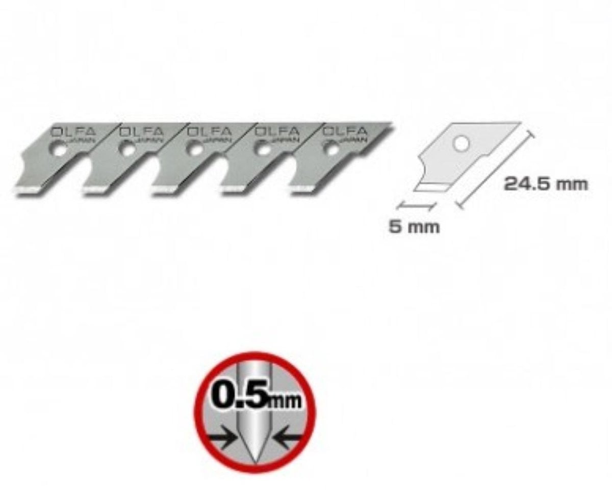 Olfa COB-1 reservemes voor CMP-1 en CMP-1/DX, 15 stuks