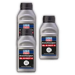 3x Bremsflüssigkeit SL6 DOT 4 LIQUI MOLY 21166 Bremse Flüssigkeit Brake Fluid 250ml