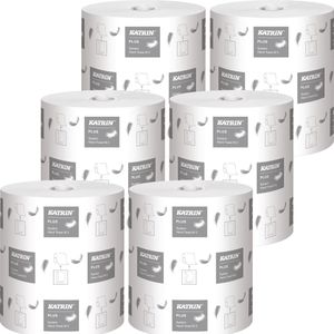 Katrin Handtuchrollen Plus System M3, 38015, 3-lagig, weiß, 20,9cm x 100m, 6 Rollen