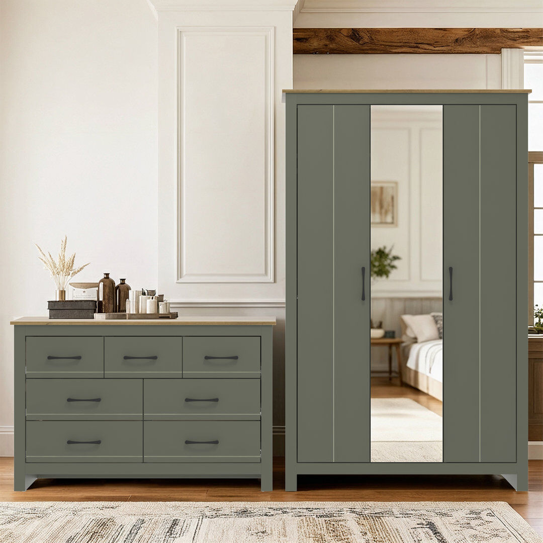 17 Stories Anlin Storage Suite Bedroom Set Kale Green
