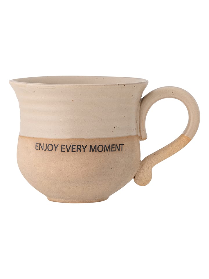 Bloomingville Tasse "Claire" in Creme/ Hellbraun - 450 ml - onesize