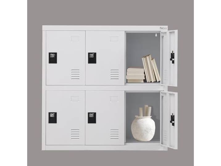 MECOLOR Kleiner Schrank mit 4,6 und 9 Türen für Mitarbeiter oder Büropersonal aus Metall für Zuhause, Supermärkte, Fitnessstudios, Einkaufszentren für Dokumente, Stoffe, Taschen