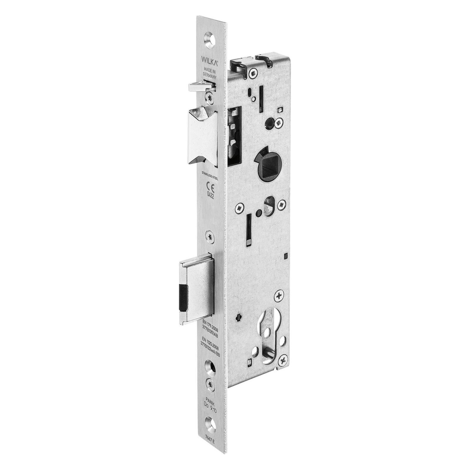 Wilka Fluchttürschloss 7667 selbstverriegelnd, 1-flügelig, Funktion E, DM 30 mm (Einsteckschloss) (7667.000001)