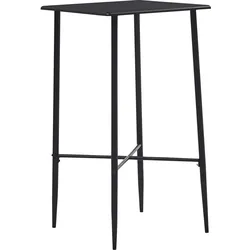 vidaXL Bartisch Schwarz 60 x 60 x 111 cm MDF