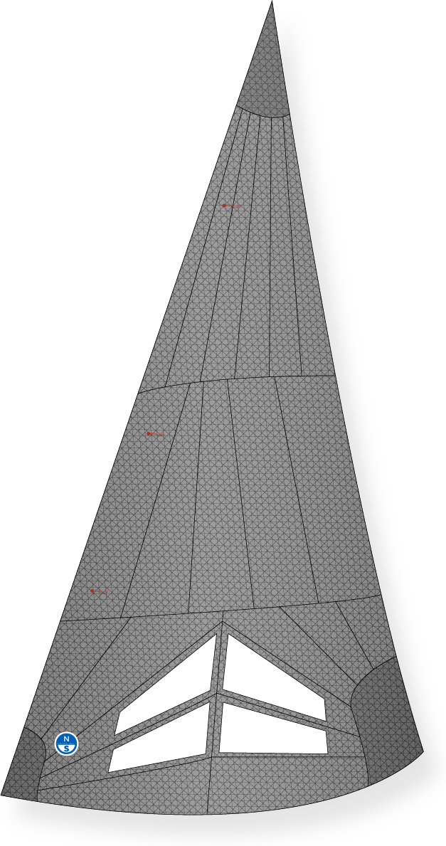 North Sails SANTANA 20 GENOA Gray