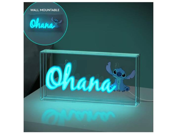 Disney Lampe Led Neon Ohana Stitch