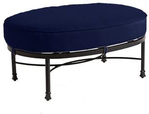 Replacement Oval Ottoman - 28x42 - Fast Dry, Canvas Navy Sunbrella - Ballard Designs