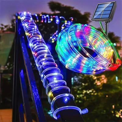 Inspired Finds Solar LED Rope Lights Waterproof Outdoor Fairy String Lights With 8 Modes 100leds