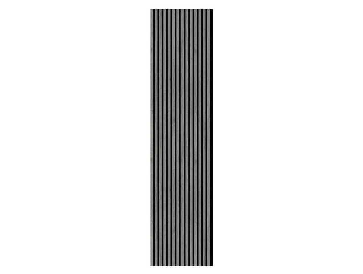Akustikpaneel Eiche Grau 3-seitig foliert, Eichefarben, 57.25x267x1.9 cm, Montage ohne Bohren, Tapeten & Wandverkleidungen, Akustikpaneele