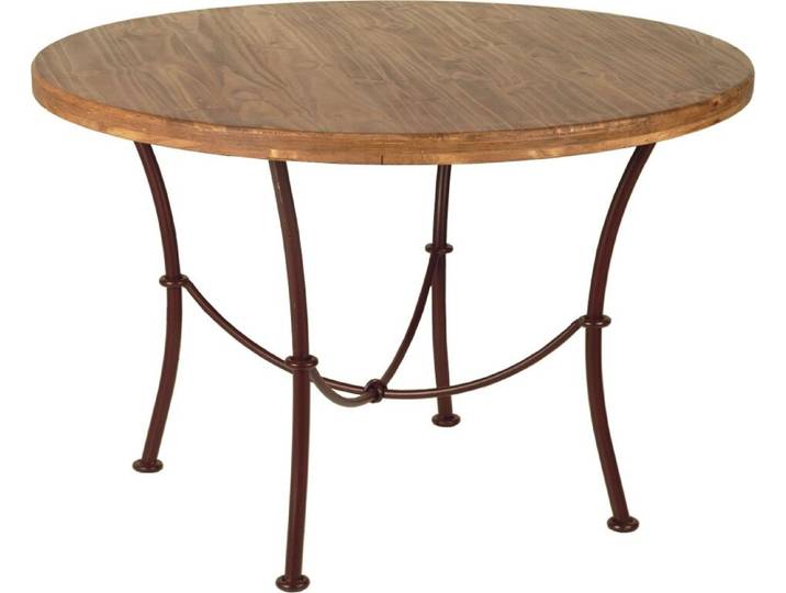 MiaMöbel Mexico Esstisch 120cm - rund Massivholz Pinie Landhaus Mexiko Möbel Mexikanisch