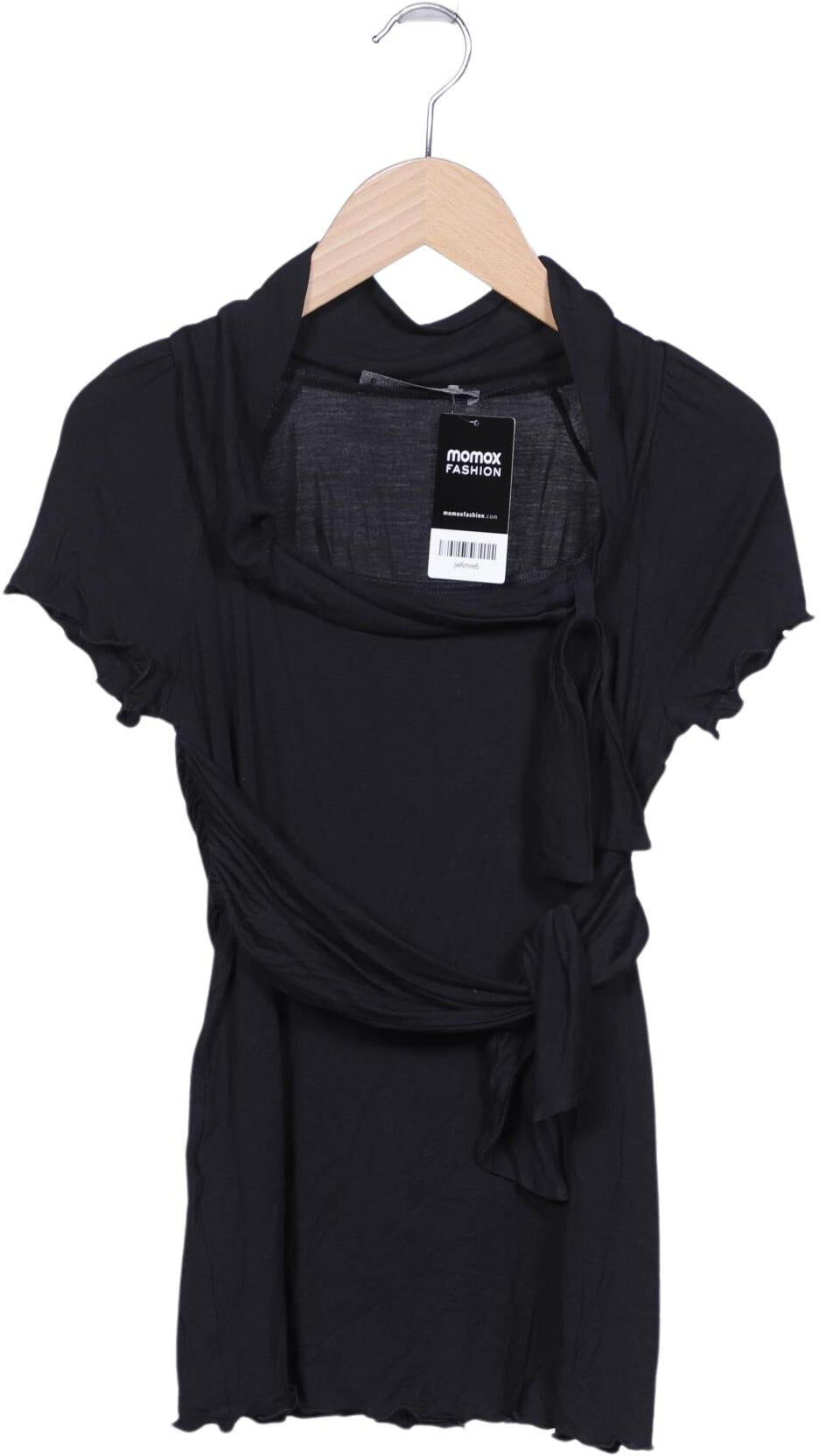 Ermanno Scervino Damen T-Shirt, Schwarz, Gr. EU 38, Modal / Elasthan - Second Hand