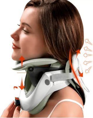 Inspire Essentials AirAlign Inflatable Neck Traction Collar Air Sac Adjustable Cervical Stretcher AirAlign Inflatable Neck Traction Collar Air Sac Adjustable Cervical Stretcher