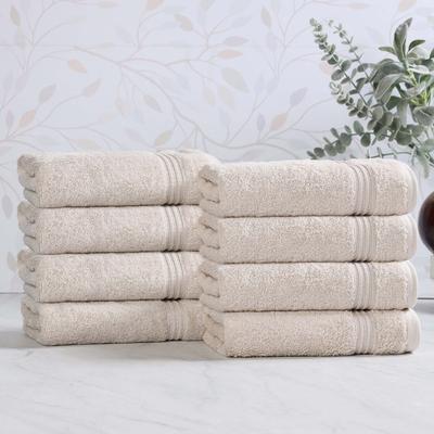 Superior Heritage Egyptian Cotton Absorbent Hand Towel Set of 8
