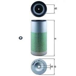 Luftfilter MAHLE LX 952 für Land Rover Defender Station Wagon