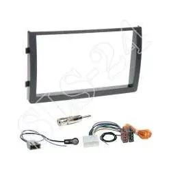 Nissan Altima (L31 Facelift) 05-06 2-DIN Einbaurahmen Radioblende+Adapterkabe...