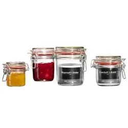 Ritzenhoff & Breker Drahtbügelglas 255ml., Einmachgläser, Transparent