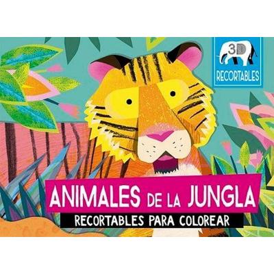Animales de la Jungla (Recortables 3d), Gebundene Ausgabe von Natasha Durley, Obelisco, 978-84-9145-167-9