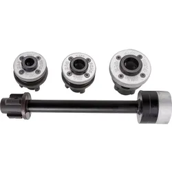 Schneidköpfe-Set REMS R3/8''-1/2''-3/4'' mit Verlängerung 300mm im Stahlblechkasten