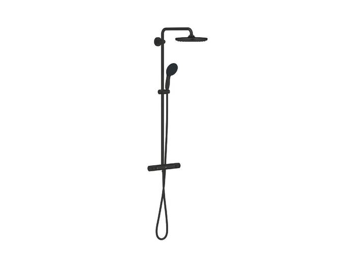 Duschsystem GROHE Vitalio Start System 250 , schwarz, Brausegarnituren, Duschsystem