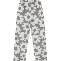 KnowledgeCotton Apparel, Damen, Outdoorhose, Posey Linen-Mix Printed (M), Grau