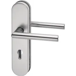 EDI, Türgriff + Türgarnitur, Schutzgarnitur Logo 8743/7203 Aluminium F1 72 mm 35-45 mm (Türgriff)