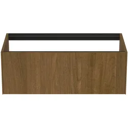 Ideal Standard Waschtischunterschrank Conca, 1 Auszug, ohne Platte, Walnuss Dunkel