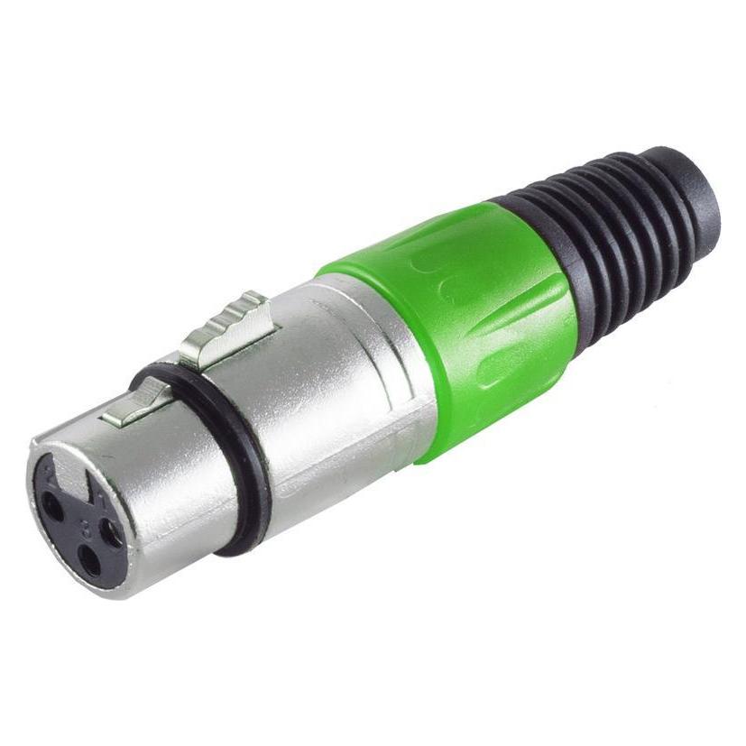 Shiverpeaks S/CONN maximum connectivity XLR-Kupplung, grün (55022-G)