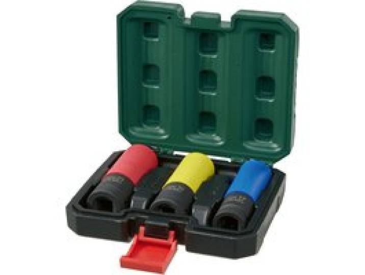 PARKSIDE® Jeu de douilles à choc / Adaptateur pour visseuse à choc / Jeu de cardans à choc (Set de douilles à choc)