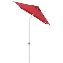 Kettler EASY PUSH Schirm Schirm 150x210 cm, UPF 50+, silber/ rot, Aluminium/Polyester mit PU Beschichtung