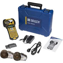 Brady M210-Elec-KIT EU, Mobiles Beschriftungsgerät, Endlos- und Etikettendruck, ABC-Tastatur, max., Beschriftungsgerät, Schwarz