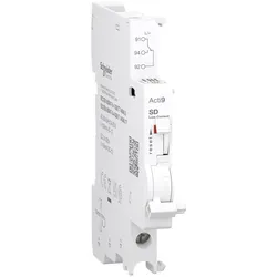 Schneider Electric A9N26917 Fernmeldeschalter, Acti9, SD, 1 Wechsler, 2mA bis 100mA, 24VAC bis 250VAC, 24VDC bis 220VDC, Anschluss unten